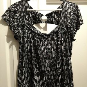 Black and White AGB blouse